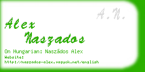 alex naszados business card